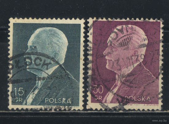 Польша Респ 1938 2-й президент И.Мосцицкий Стандарт гаш Плоцк Гданьск#303-4.