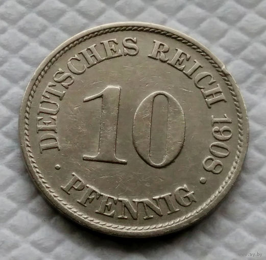 10 пфеннинг 1908 A