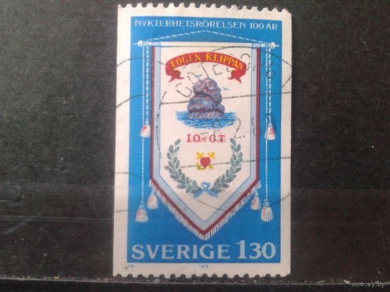 Швеция 1979 100 лет движения за трезвость, вымпел организации