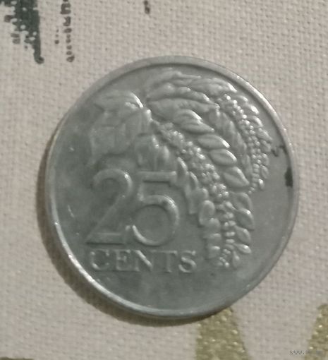 25 центов 2007 г.в. Тринидад и Тобаго