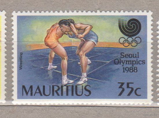 Спорт Олимпийские игры - Сеул, Южная Корея Маврикий 1988 год  лот 16  ЧИСТАЯ