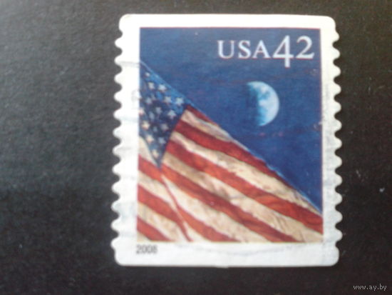 США 2008 стандарт, флаг, Луна