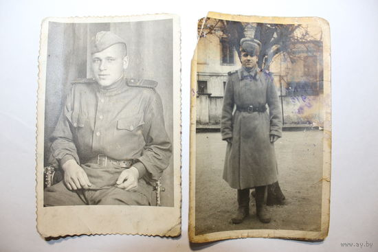 2 фотографии сержантов 1945 года, размер 14*9 см.