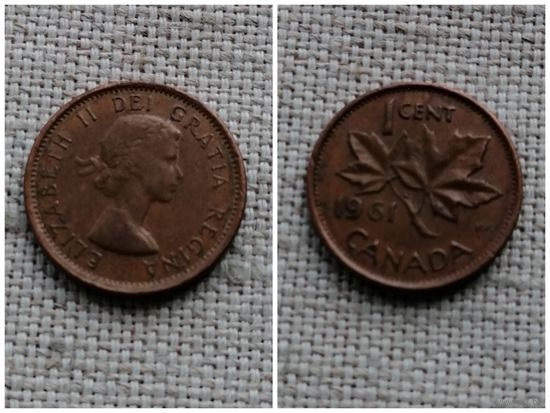 Канада 1 цент 1961
