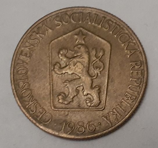 Чехословакия 1 крона, 1986 (14-6-7)