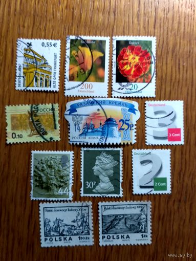 Сборный лот марок (3). Разные страны. Разные года