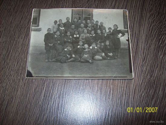 Старое фото польской школы до 1939 года