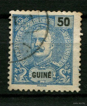 Португальские колонии - Гвинея - 1898 - Король Карлуш I 50R - [Mi.44] - 1 марка. Гашеная.  (Лот 106BC)