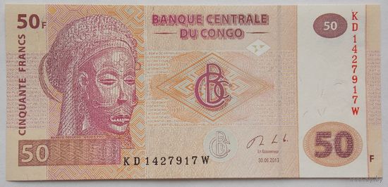 Конго 50 франков  2013