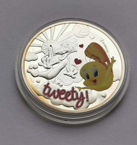 28. Ниуэ. 1 доллар 2013 г. Tweety. Твитти. Мультфильм. Серебро