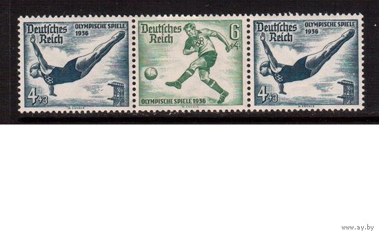 Германия-Рейх-1936 (Мих.W104) ** , Спорт, ОИ-1936