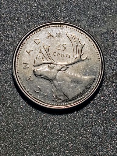 Канада 25 центов 2002 года . Юбилейная .
