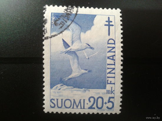 Финляндия 1951 птицы Mi-2,2 евро гаш.