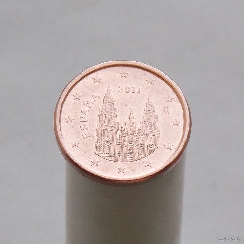 Испания 1 евроцент 2011 (2-ый тип)