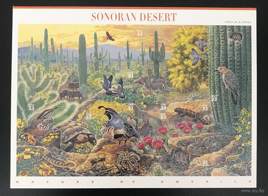 1999 Природа Америки - пустыня Сонора - самоклеющиеся