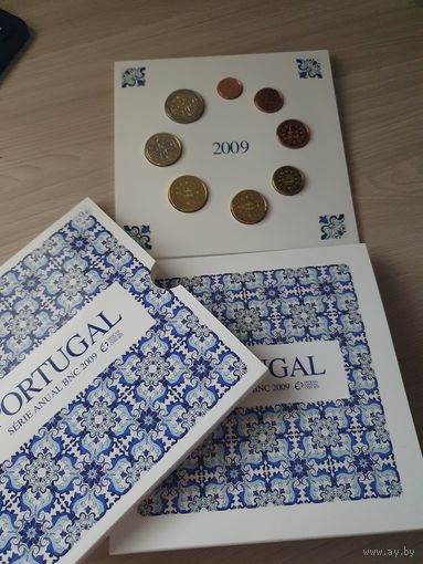 Португалия 2009 год. 1, 2, 5, 10, 20, 50 евроцентов, 1, 2 евро