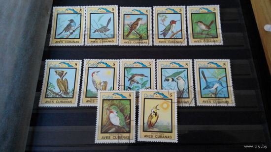 Марки, фауна, птицы Куба