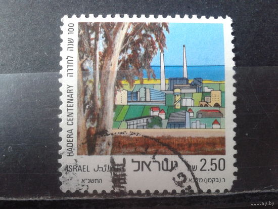 Израиль 1991, 100 лет городу Хадера, Михель 3 евро гаш.