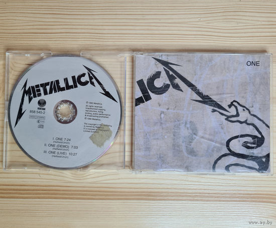 Metallica - One (CD, Europe, 1994, лицензия)