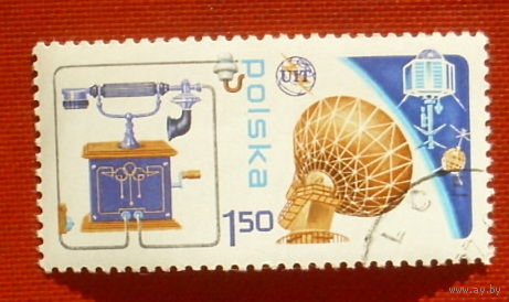 Польша. 100 лет телефонной связи. ( 1 марка ) 1976 года. 3-1.