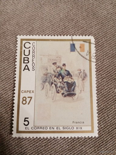 Куба 1987. Доставка почты Франция