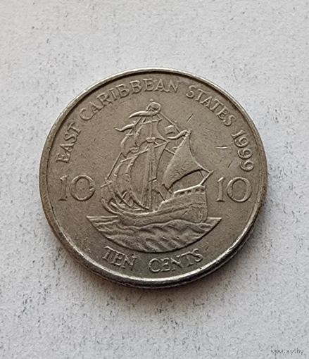 Восточные Карибы 10 центов, 1999