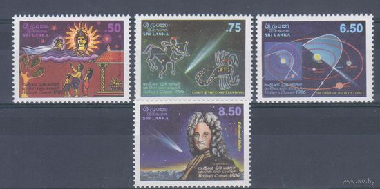 [700] Шри Ланка 1986. Космос.Астрономия.Комета Галлея. СЕРИЯ MNH