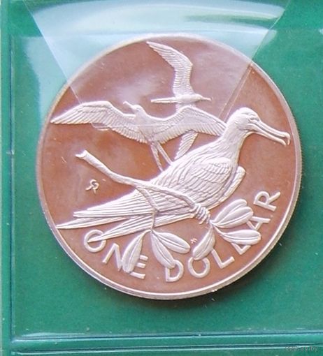 1 доллар 1973г. Британские вирджинские острова.