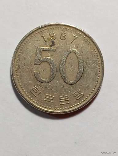 Южная Корея 50 вон 1987 года.