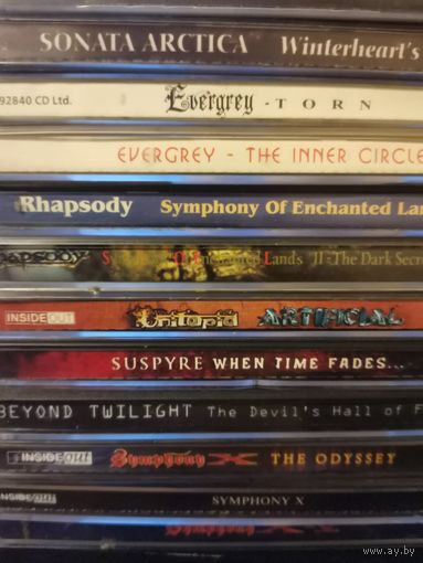 8pcs audio CDs Albums SYMPHONY X RHAPSODY  UNITOPID SUSPURE 8р за диск