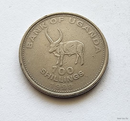 Уганда 100 шиллингов, 1998