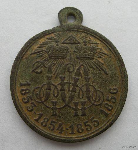 Медаль за крымскую войну, частник, позолота