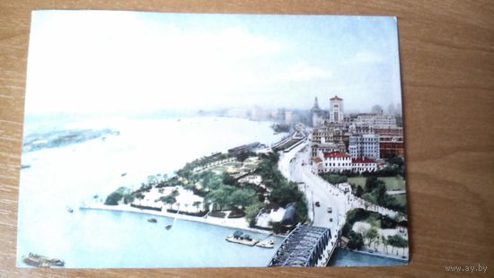 Изображение китайского города на открытке 1958 г.