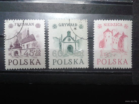 Польша, 1952, Исторические здания, полная серия