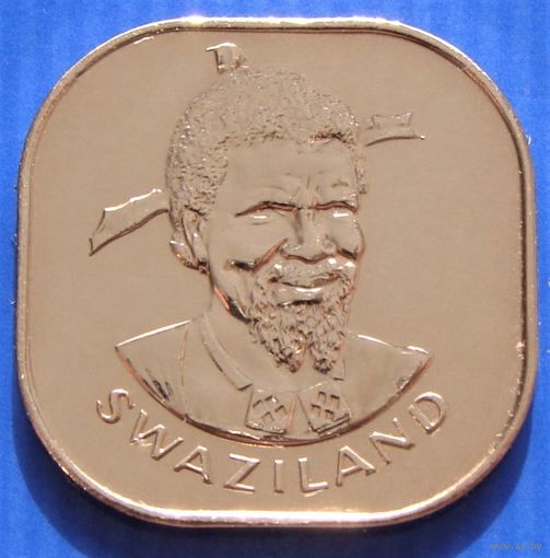Эсватини (Свазиленд) 2 цента 1974 год  КМ#8 "Правитель Король - Собхуза II" Тираж: 2.252.000