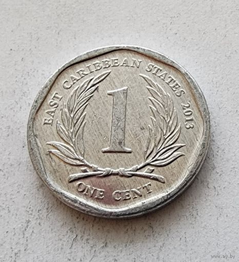 Восточные Карибы 1 цент, 2013