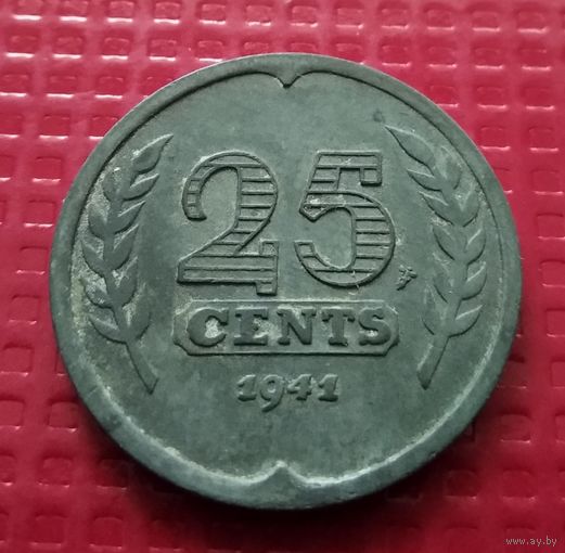 Нидерланды 25 центов 1941 г. #30407