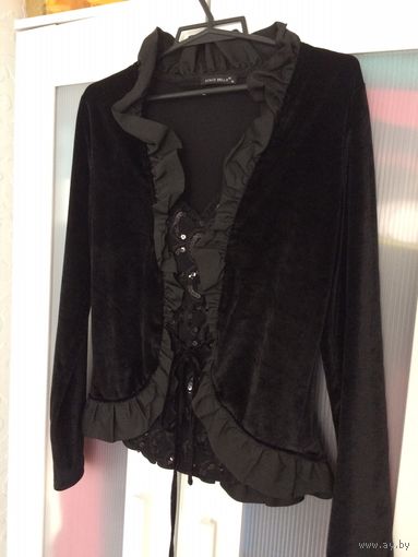 Блузка Блуза Кофточка черная с пайетками вечерняя очень нарядная