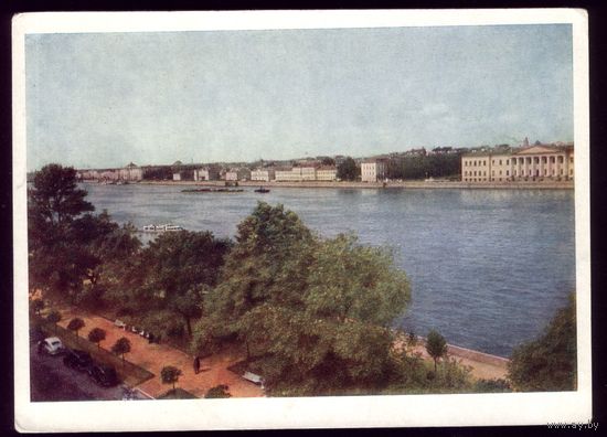 1960 год Ленинград Панорама университетской набережной