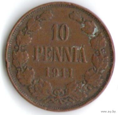 10 пенни 1911 год _состояние VF