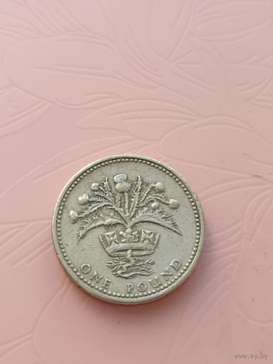 Великобритания 1 фунт 1984г(1)