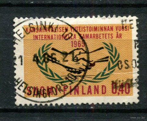 Финляндия - 1965 - Международное сотрудничество - [Mi. 597] - полная серия - 1 марка. Гашеная.  (Лот 176AN)