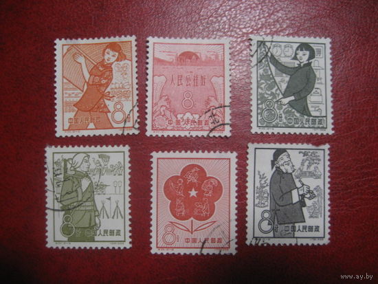 Китай КНР 1959 6 марок состояние на фото