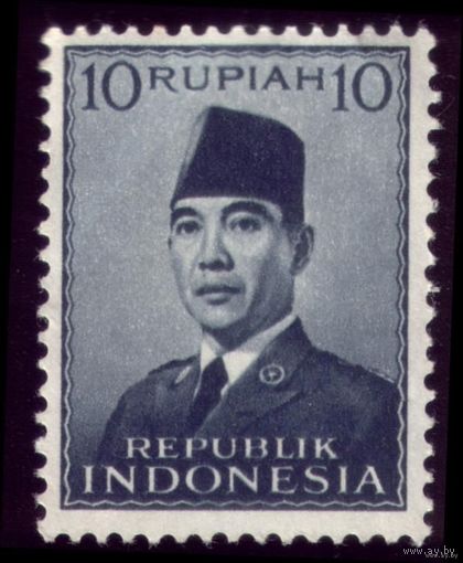 1 марка 1951 год Индонезия Сукарно 87