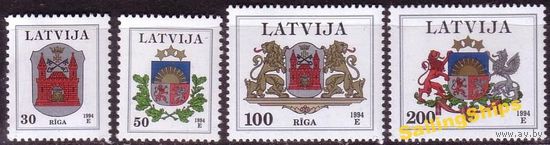 Латвия - 1994. Стандарт. Гербы Риги.