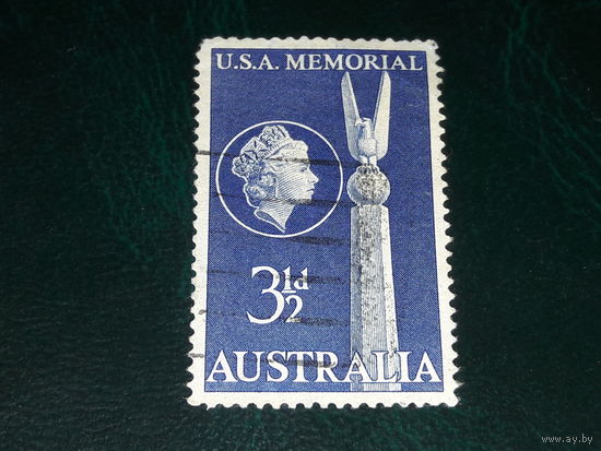 Австралия 1955 Елизавета II. Мемориал. Дружба с США