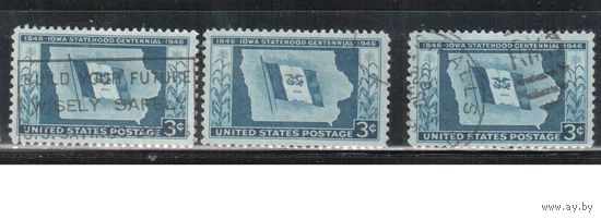 США-1946, (Мих.547), гаш.   , Штат Айова,  (одиночка), цена за 1 м на выбор