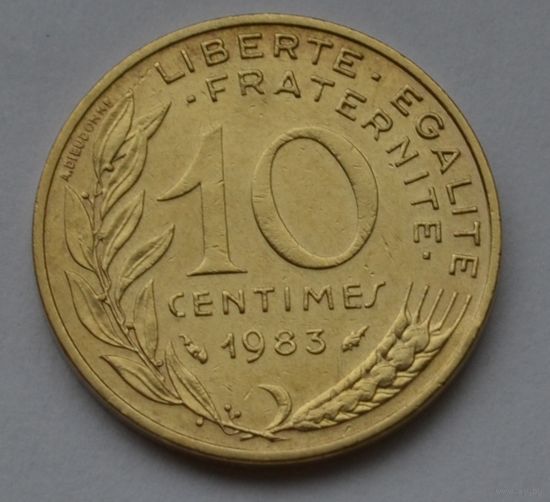 Франция, 10 сантимов 1983 г.