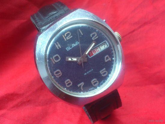 Часы СЛАВА 2427 КОСАЯ АВТОМАТ из СССР 1980-х