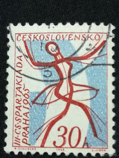 Чехословакия 1965. 3 национальная спартакиада. Полная серия